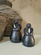 Led kaars engel zwart