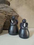 Led kaars engel zwart