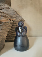 Led kaars engel zwart