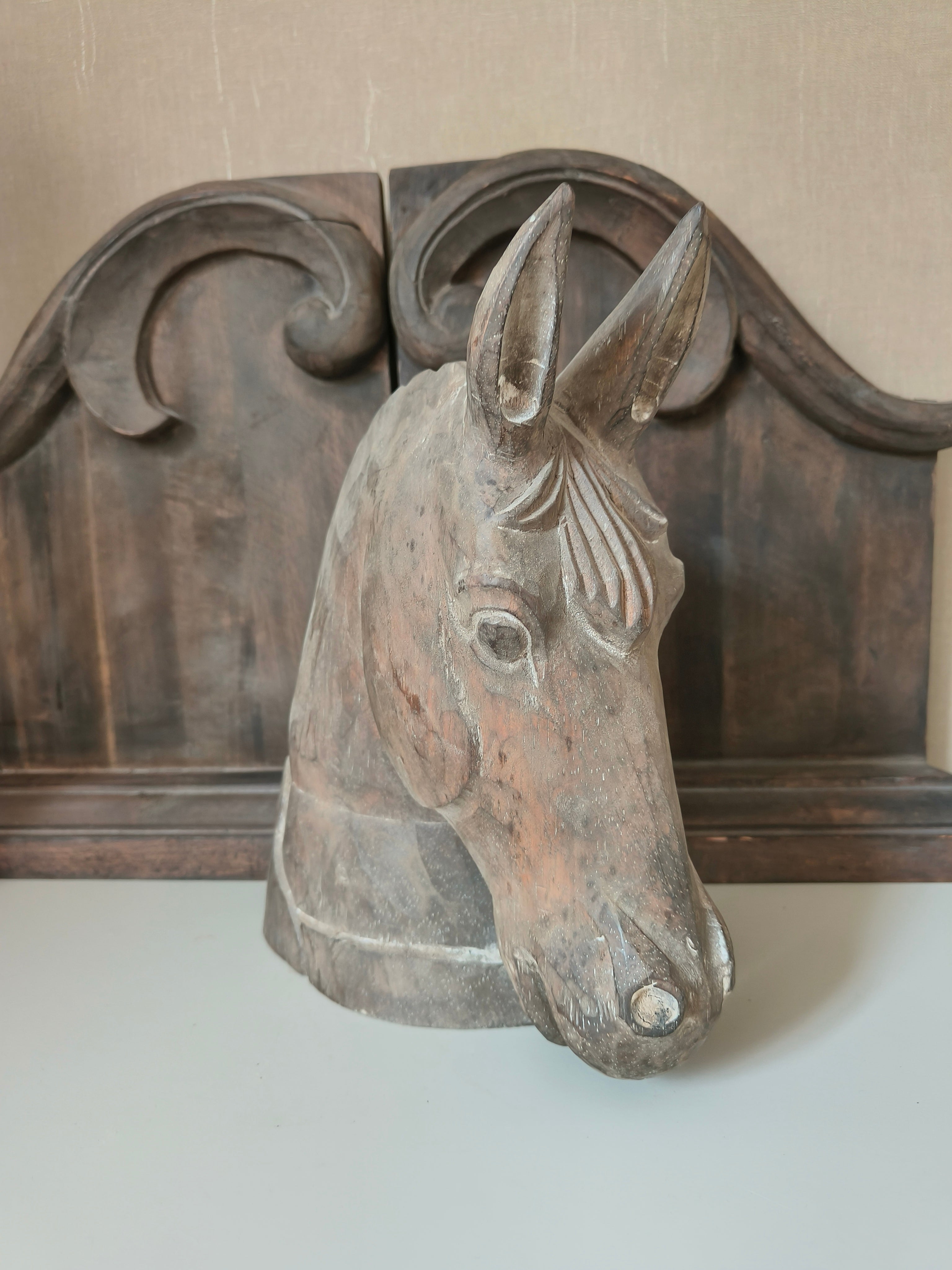 Houten paardenhoofd