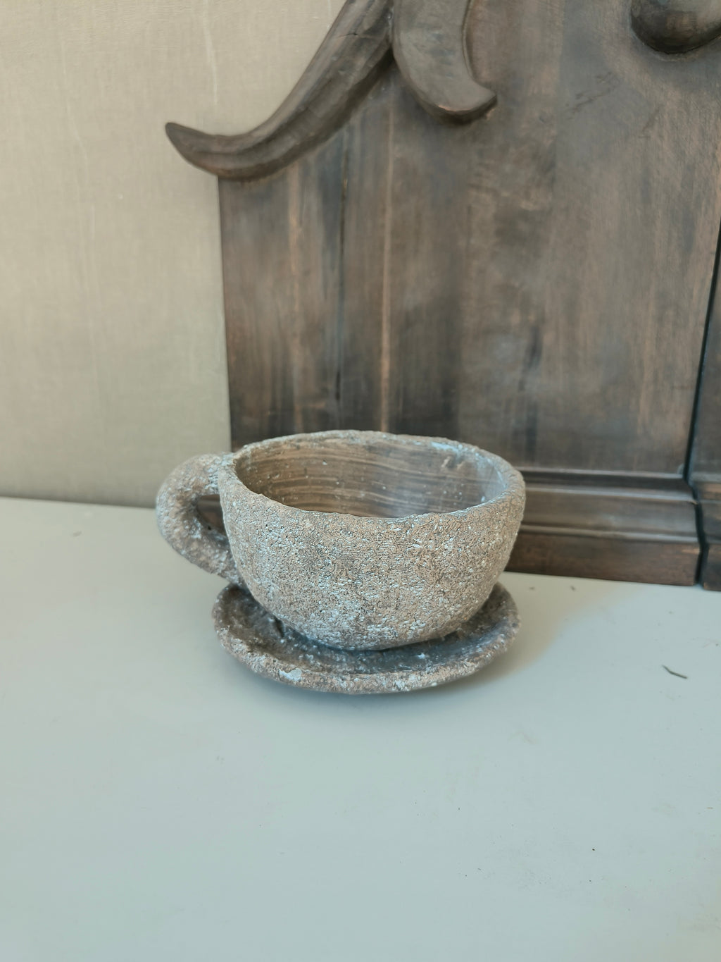 Kop en schotel Grey