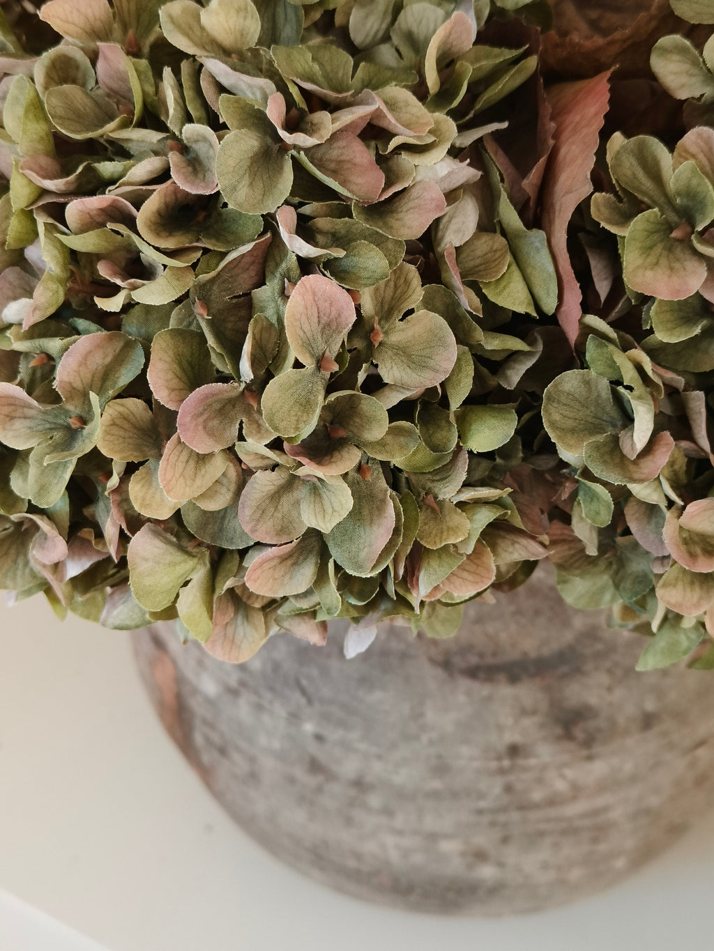 Kunst Hortensia groen