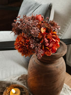 Herfst boeket met kunstbloemen