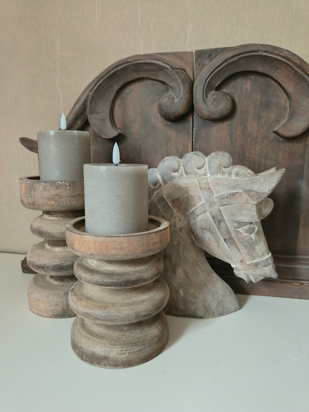 Houten paardenhoofd