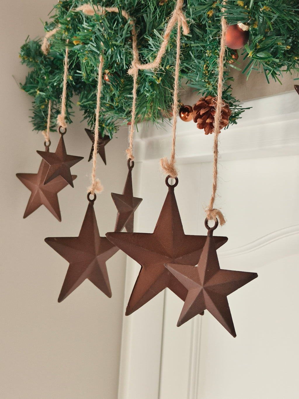 Metalen kerst slinger ster