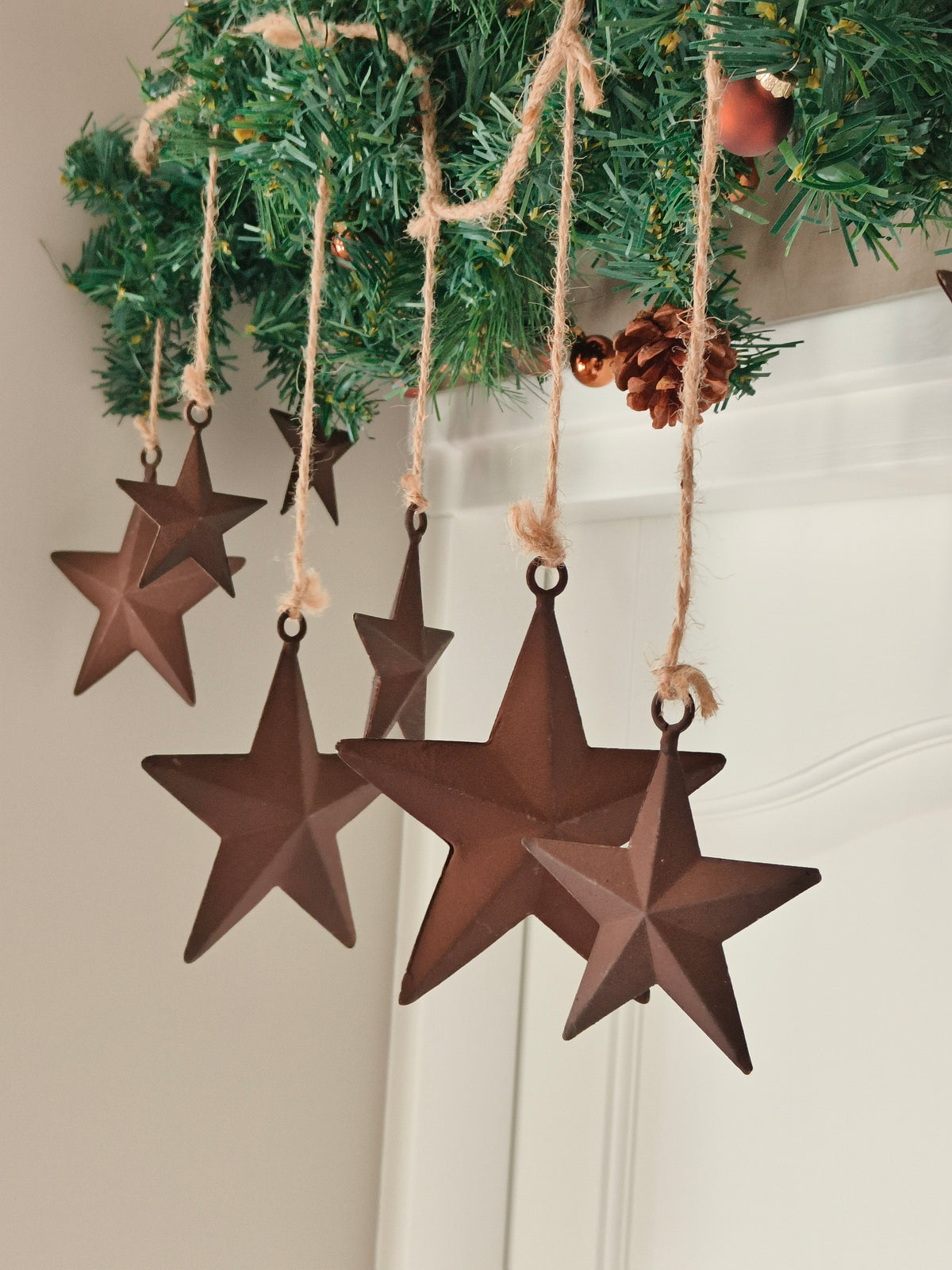 Metalen kerst slinger ster