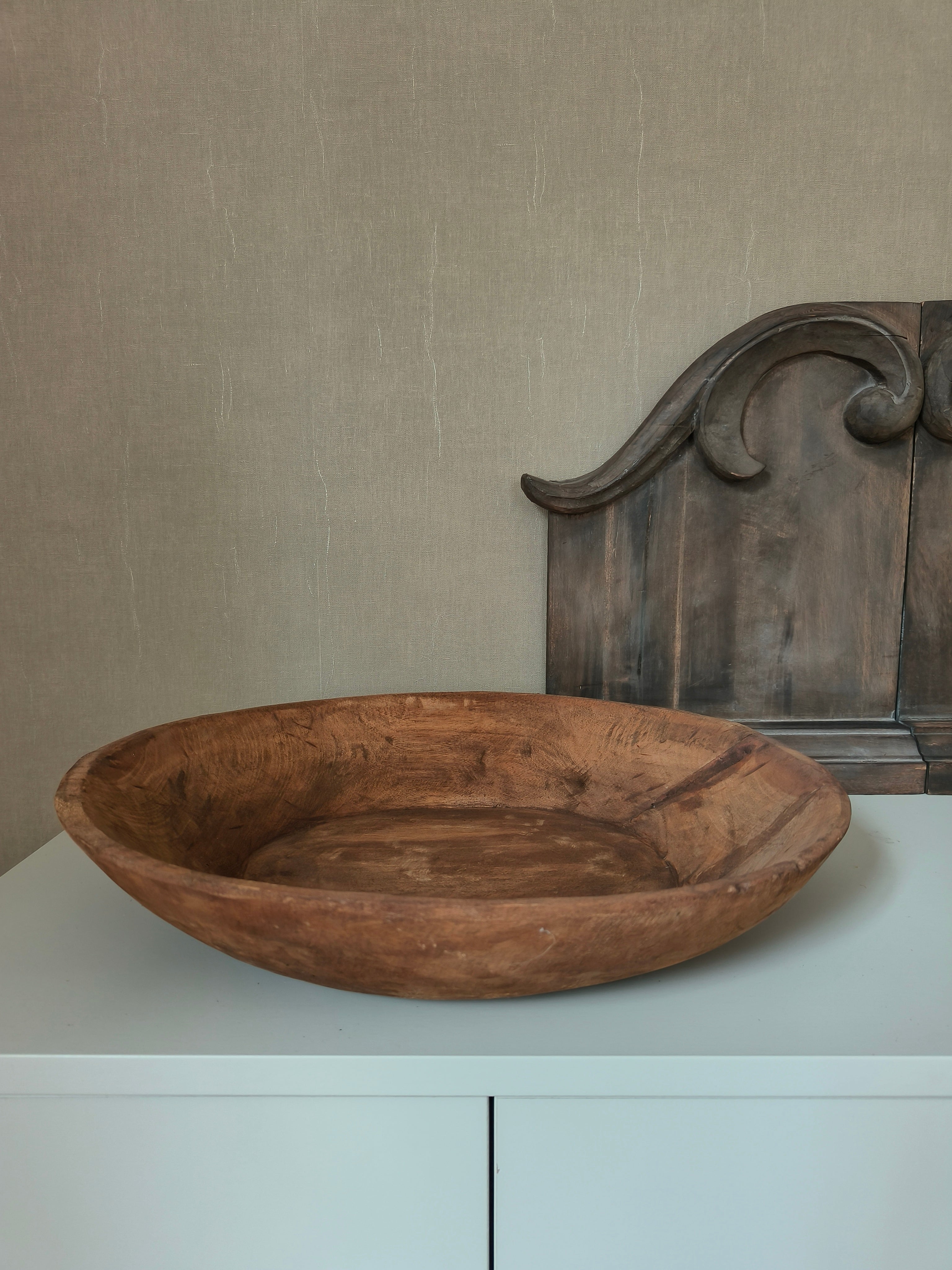 Unieke houten schaal