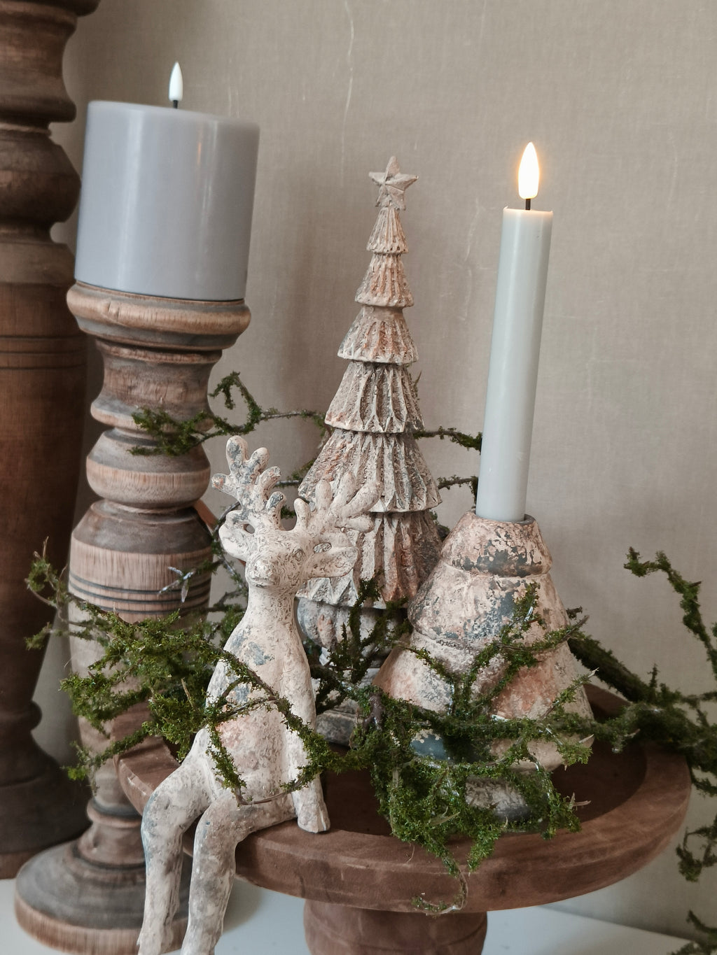 Kerstboom kaarsenhouder