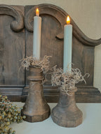 Houten kandelaar
