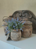 Houten pot met deksel