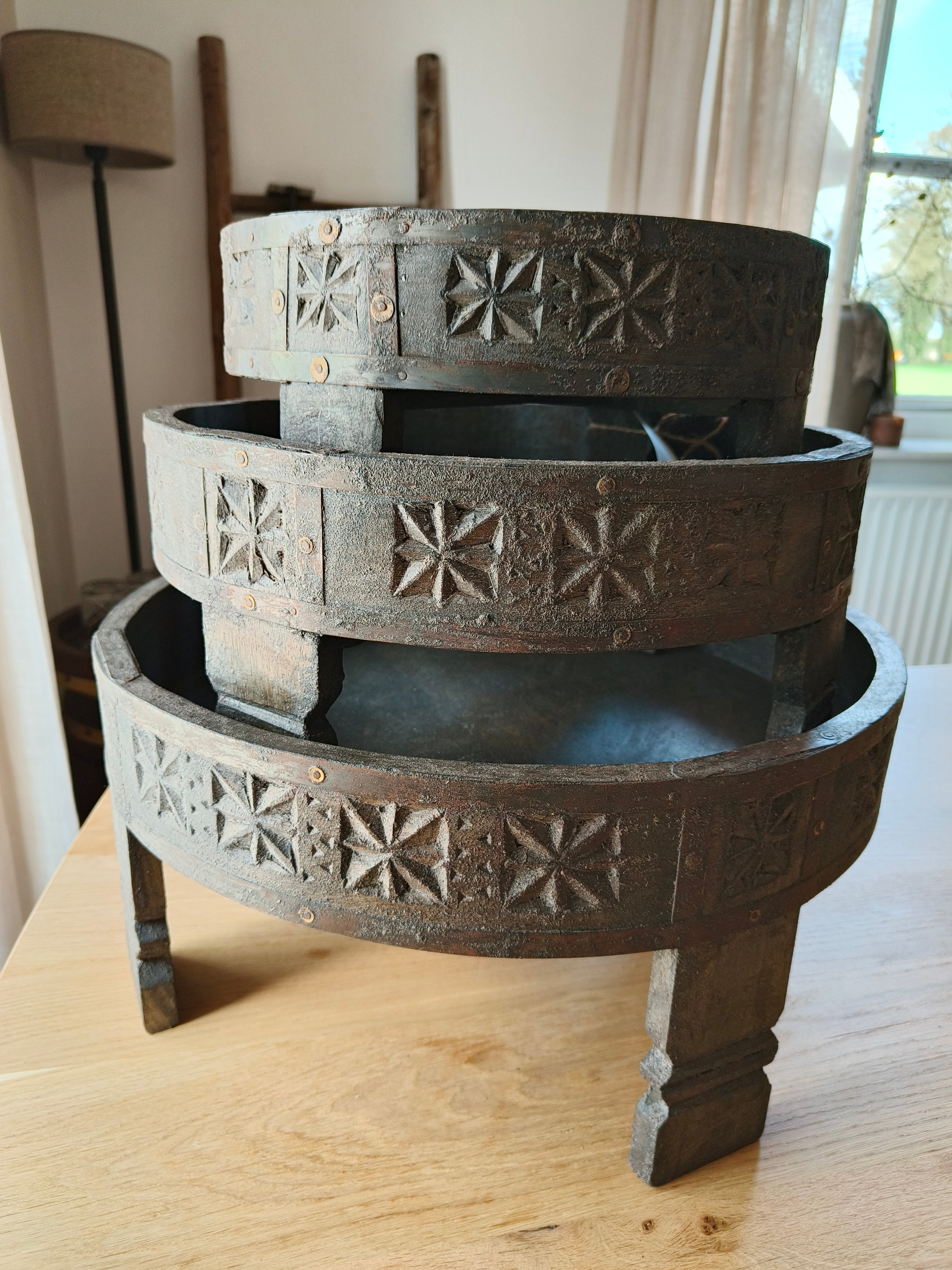 Chakkie tafel grijs