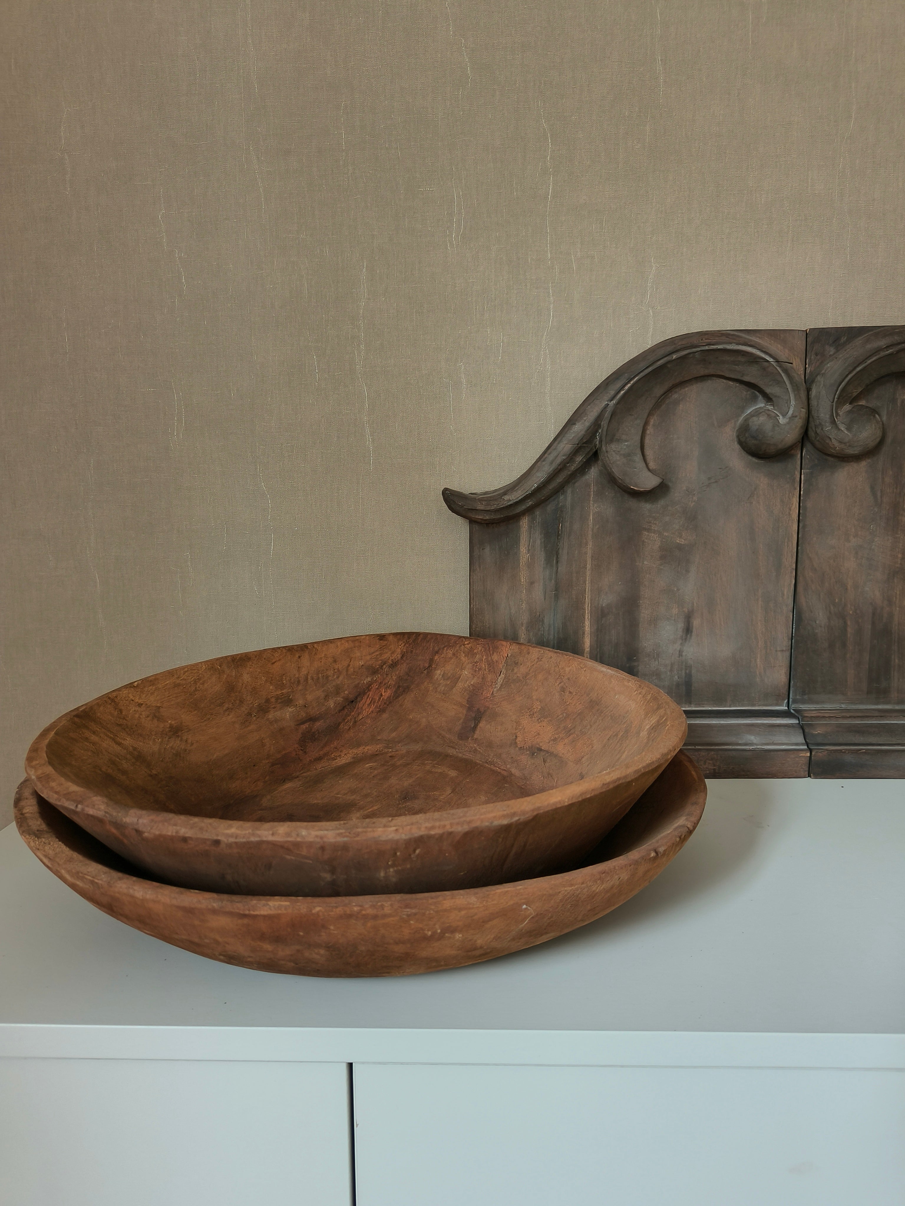 Unieke houten schaal