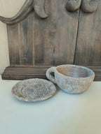 Kop en schotel Grey