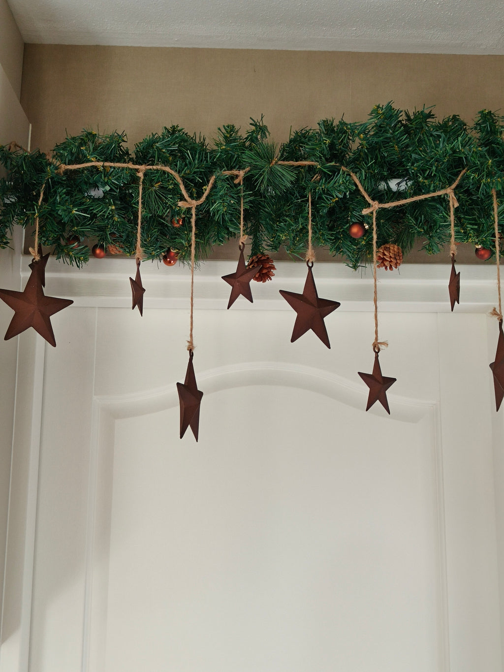 Metalen kerst slinger ster