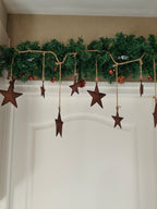 Metalen kerst slinger ster