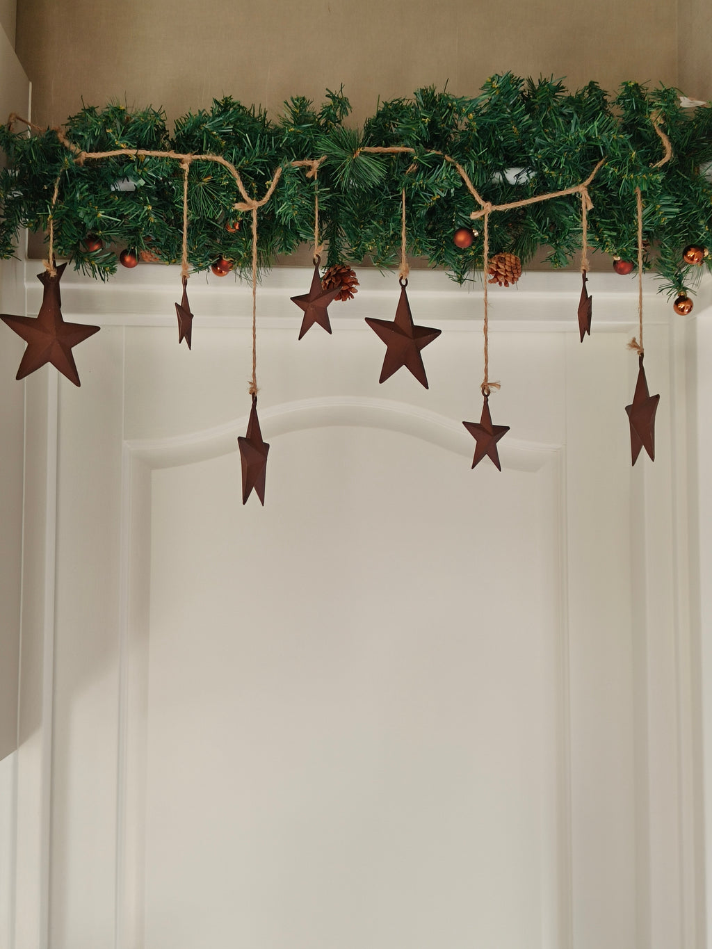 Metalen kerst slinger ster