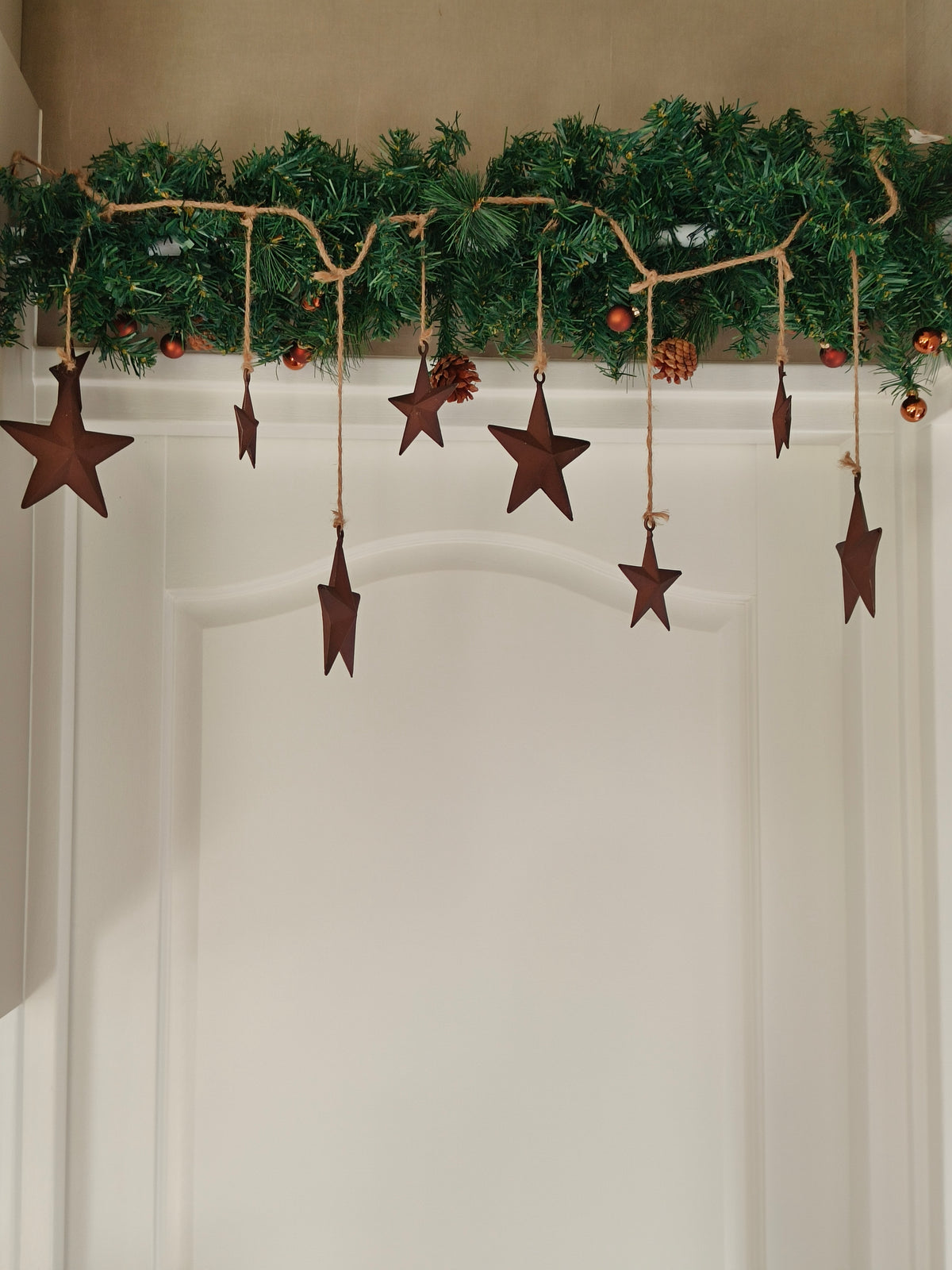 Metalen kerst slinger ster
