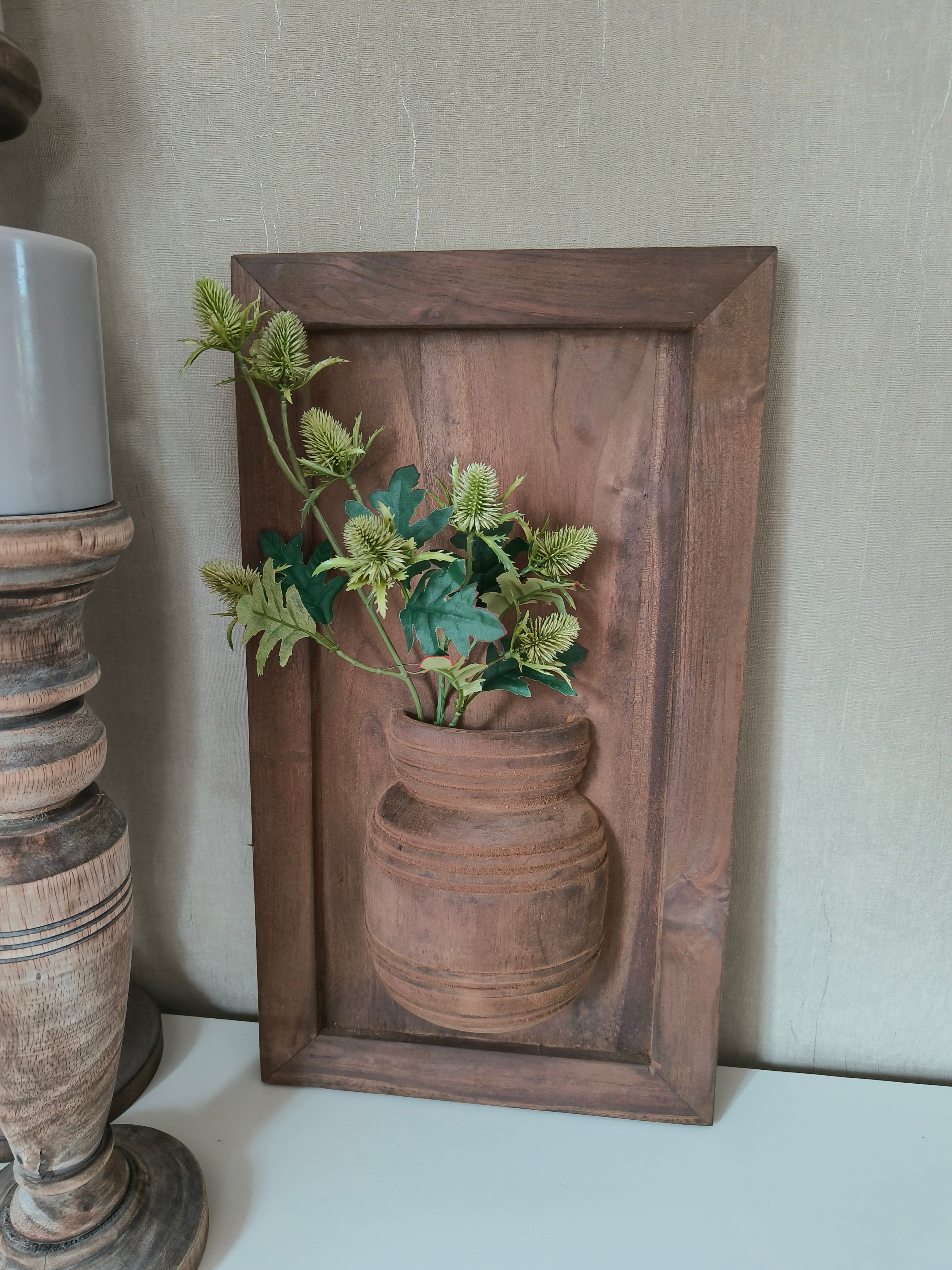 Houten wandbord