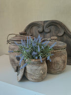 Houten pot met deksel