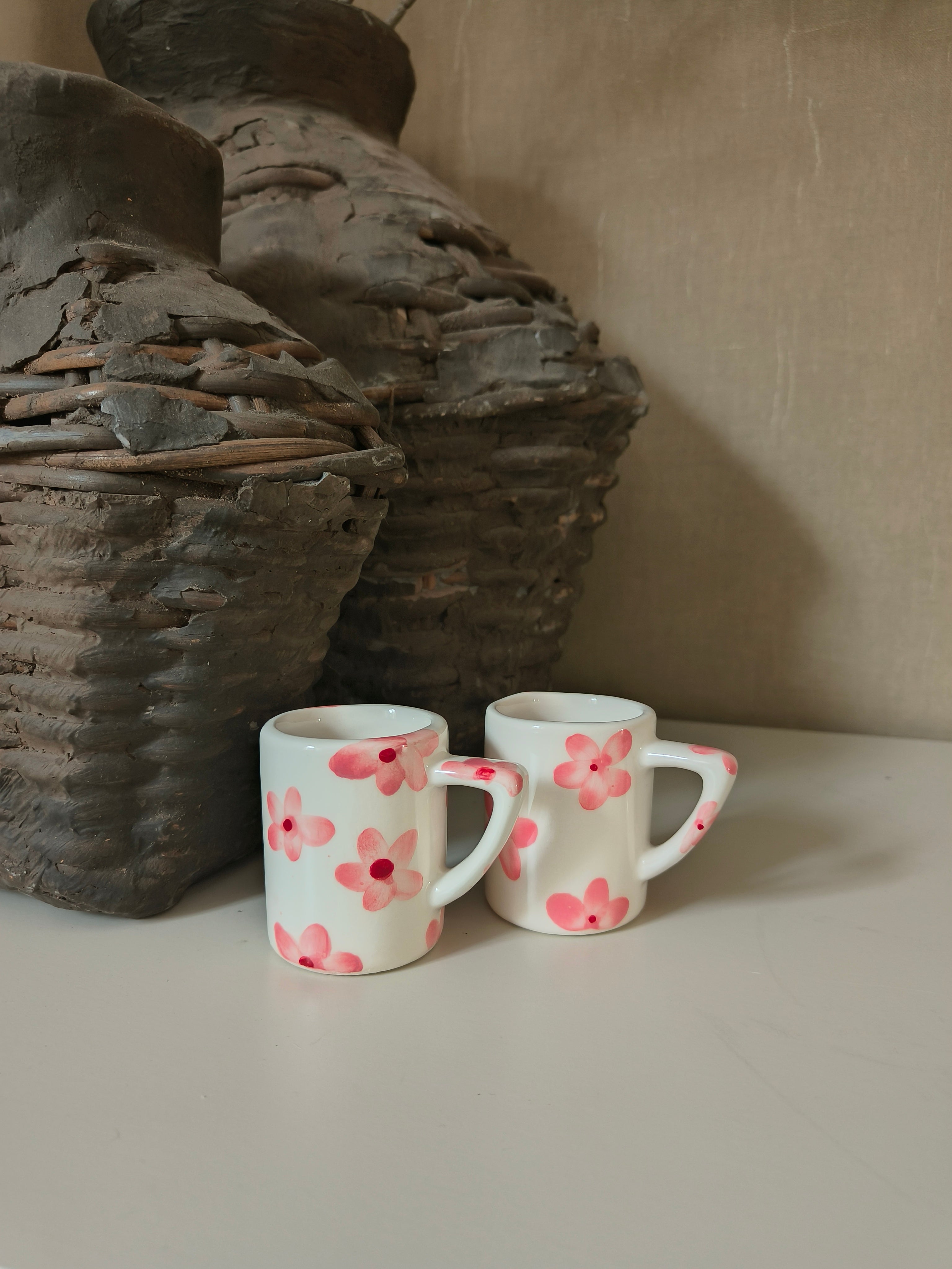 Set van 2 kersenbloesem koffiekopjes