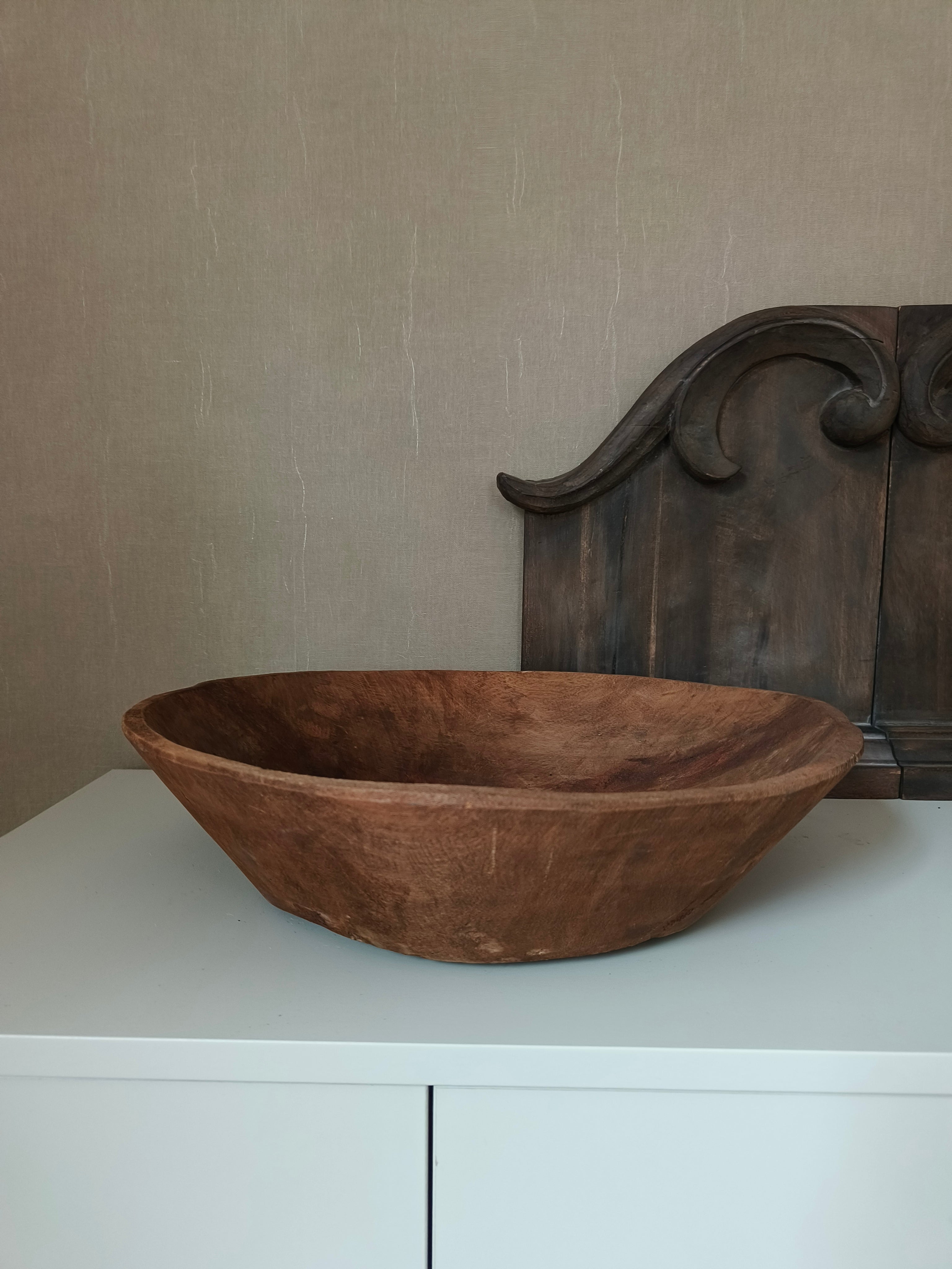 Unieke houten schaal