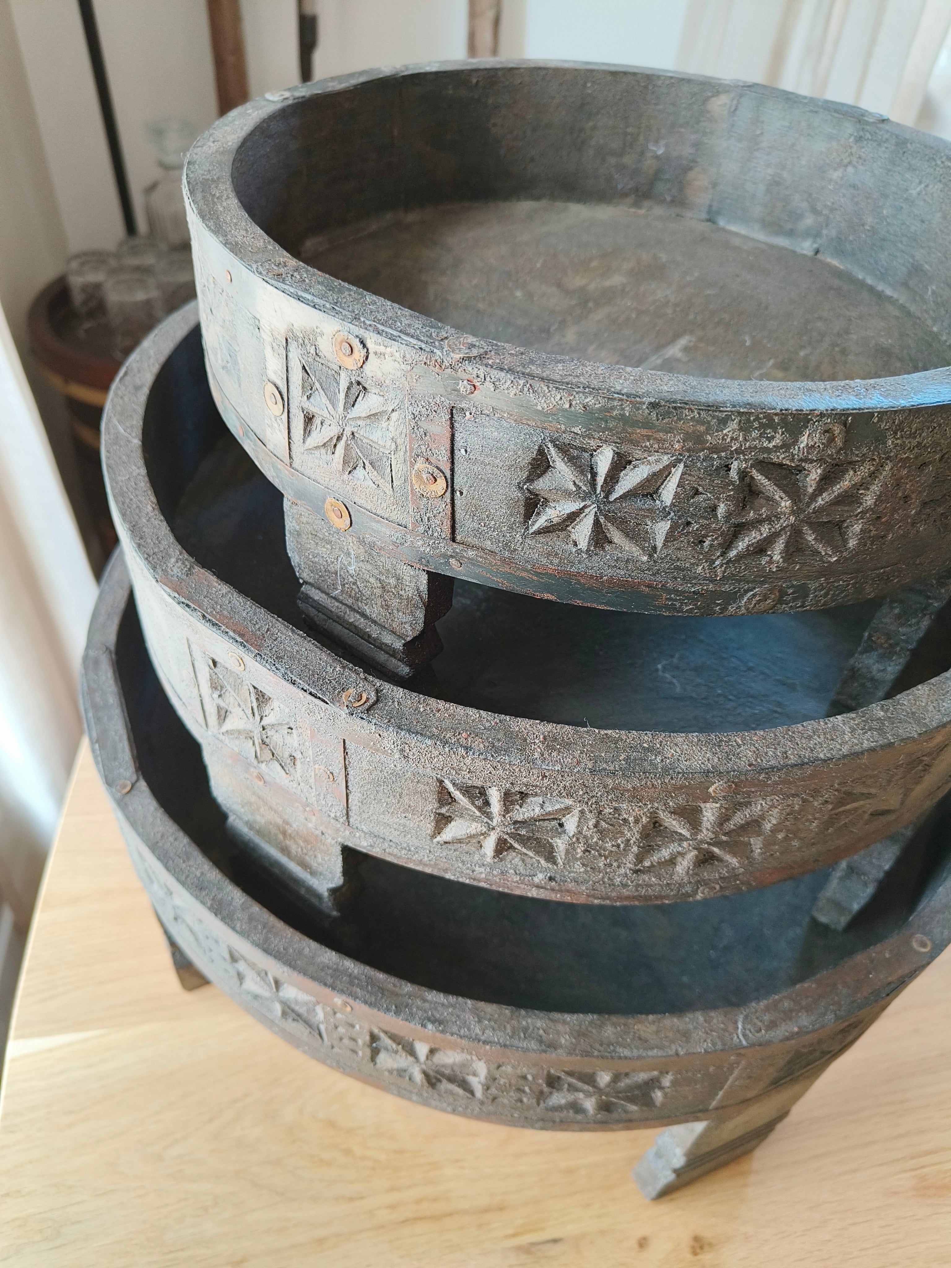 Chakkie tafel grijs