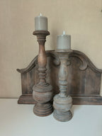 Houten kandelaar