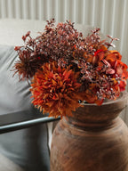 Herfst boeket met kunstbloemen