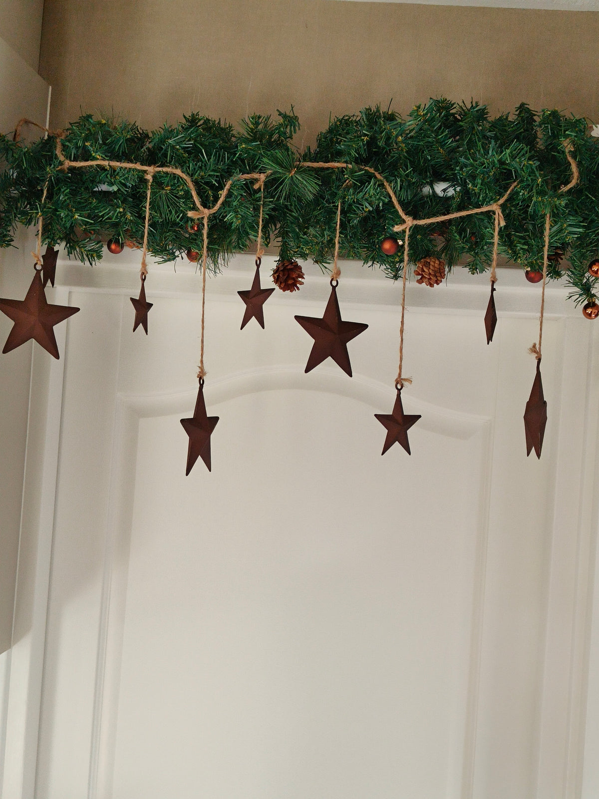 Metalen kerst slinger ster