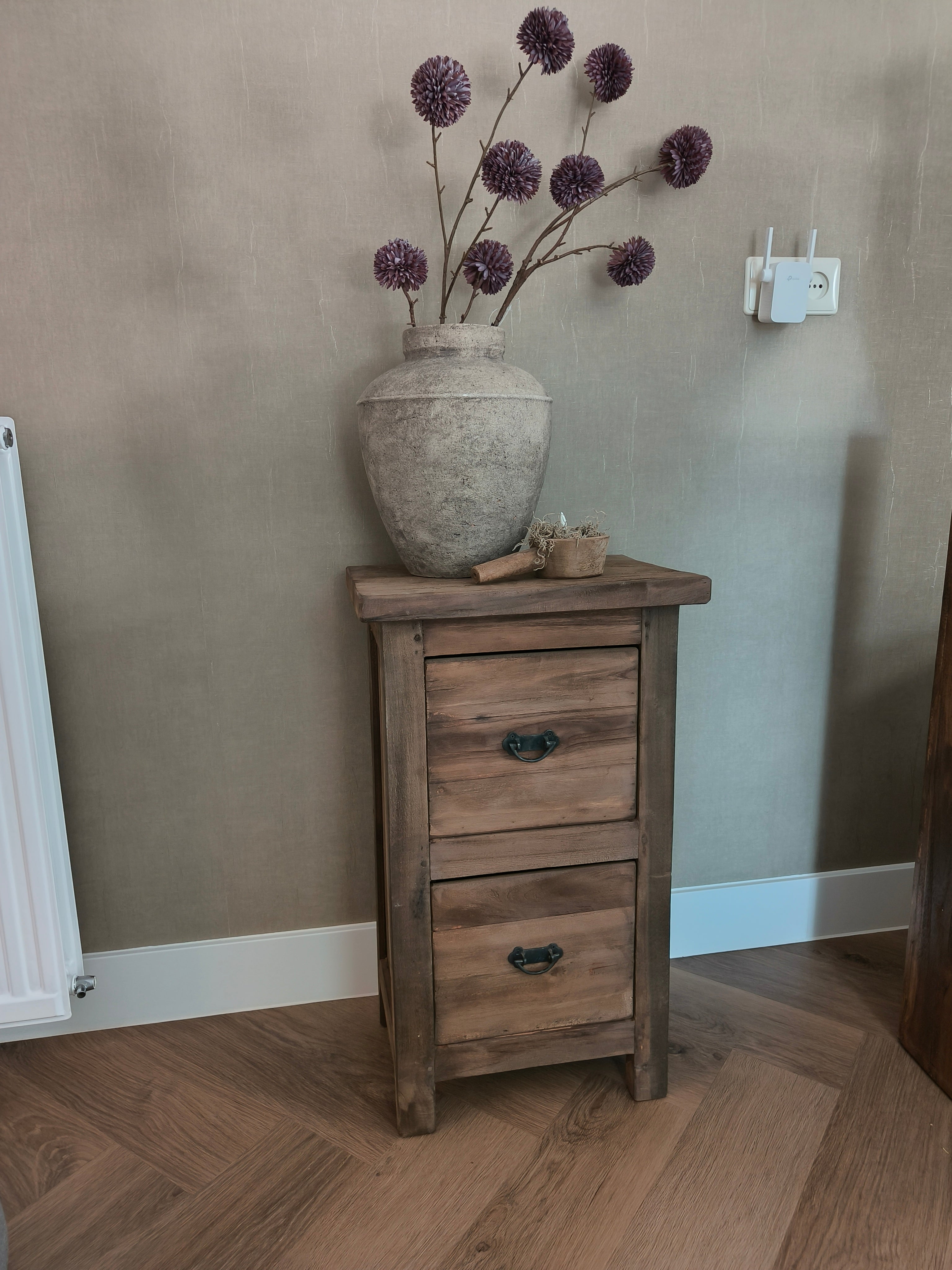 Teak hout ladekastje