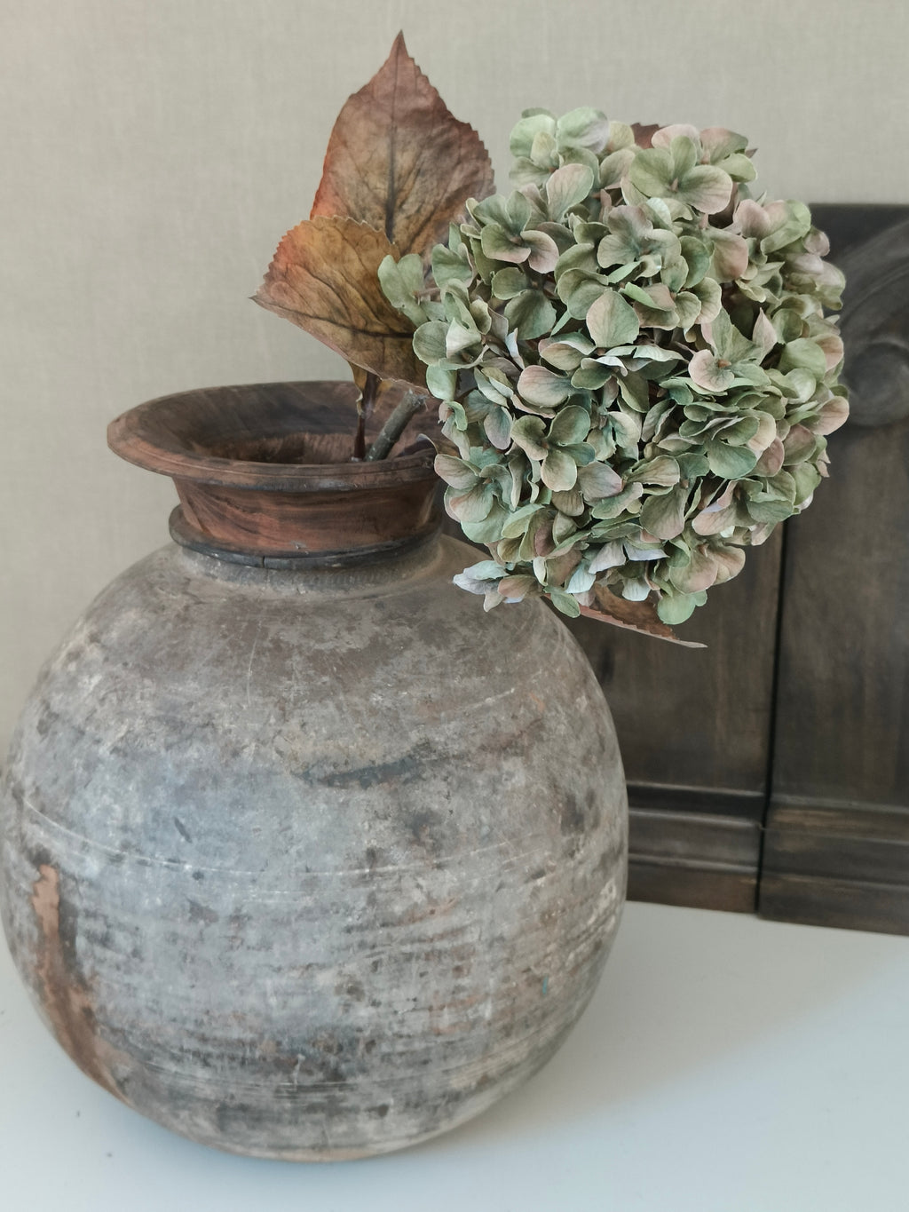 Kunst Hortensia groen