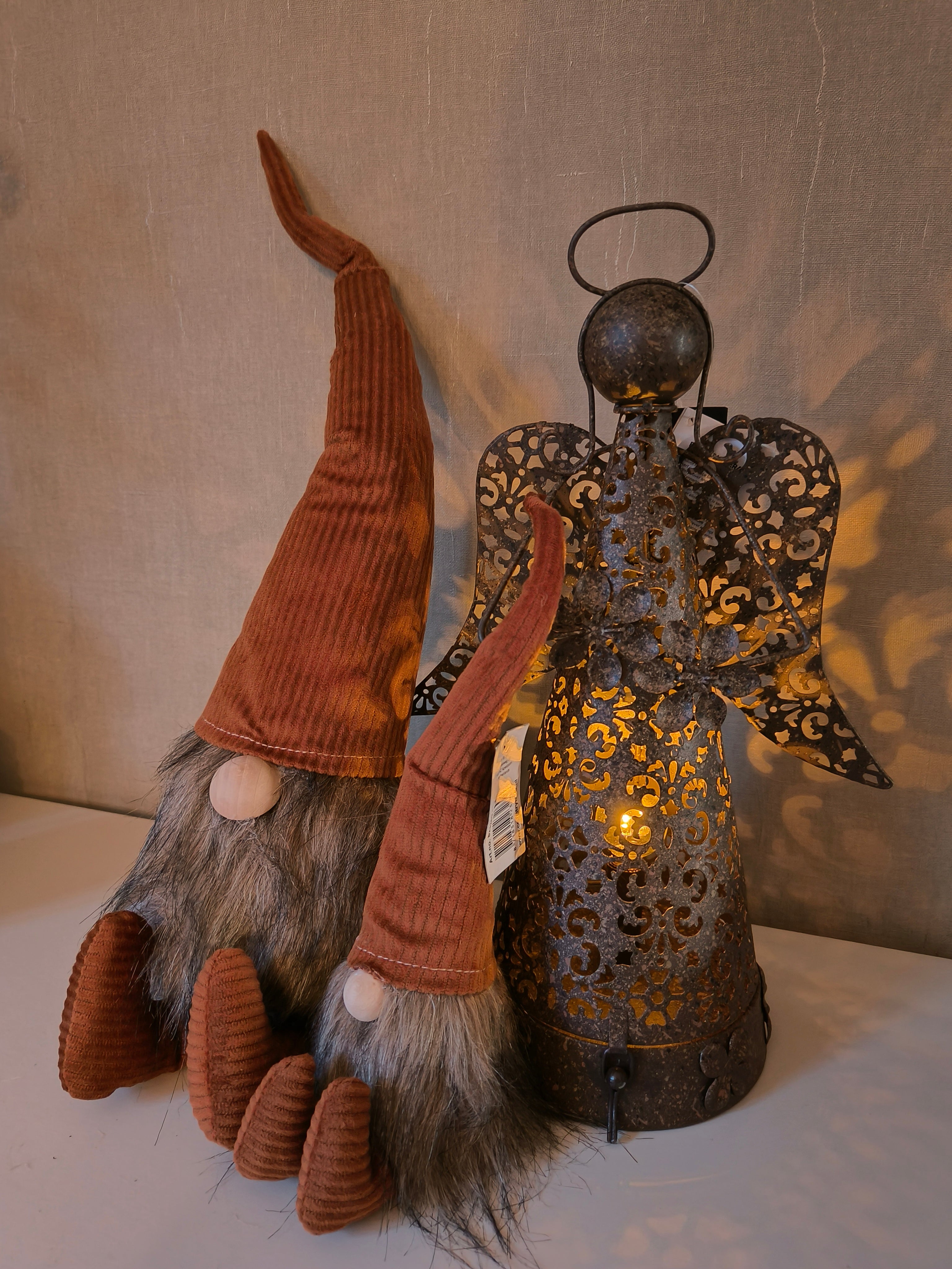 Metalen engel - lamp