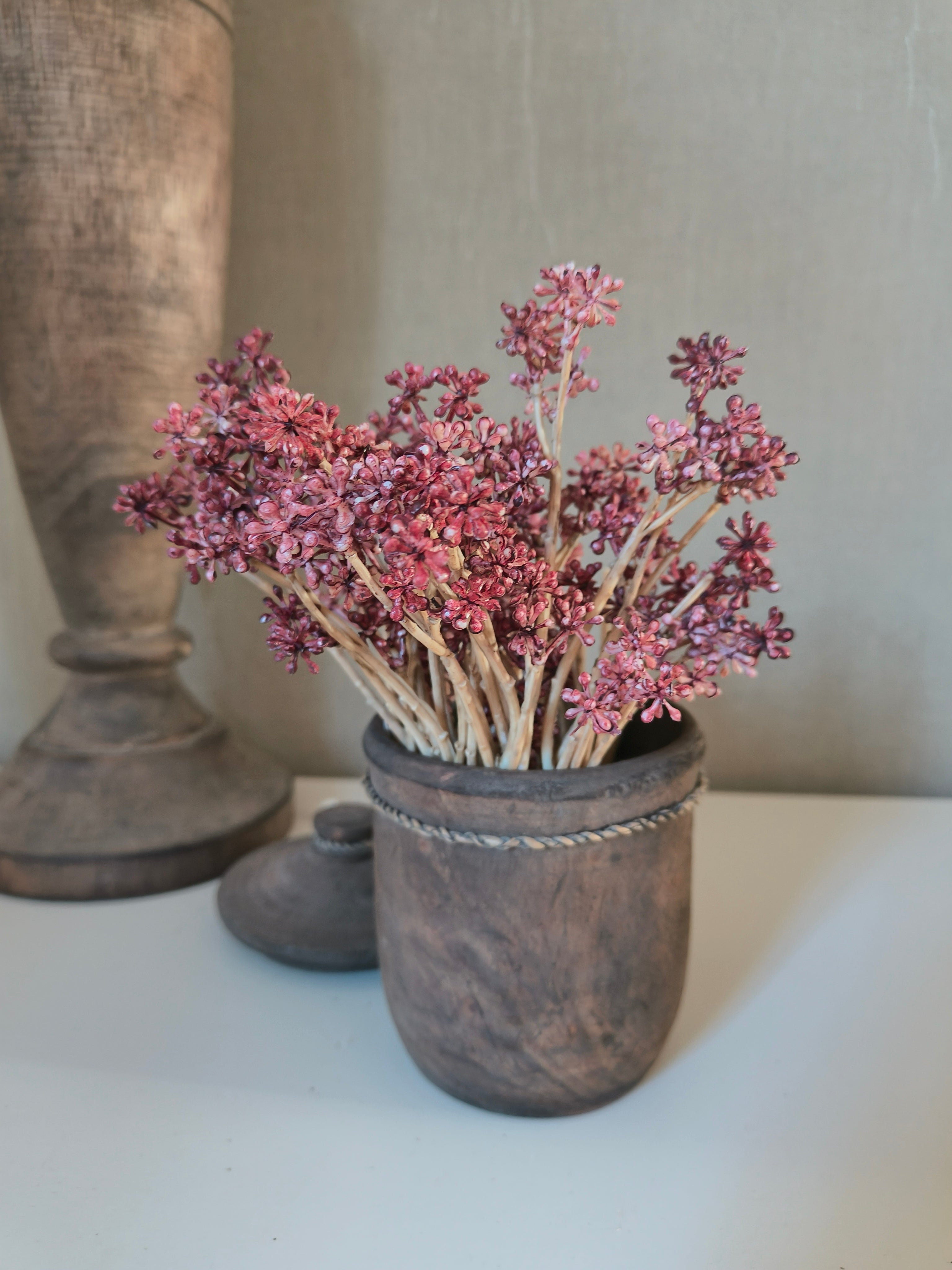 Kunst Skimmia roze