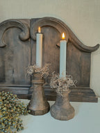 Houten kandelaar