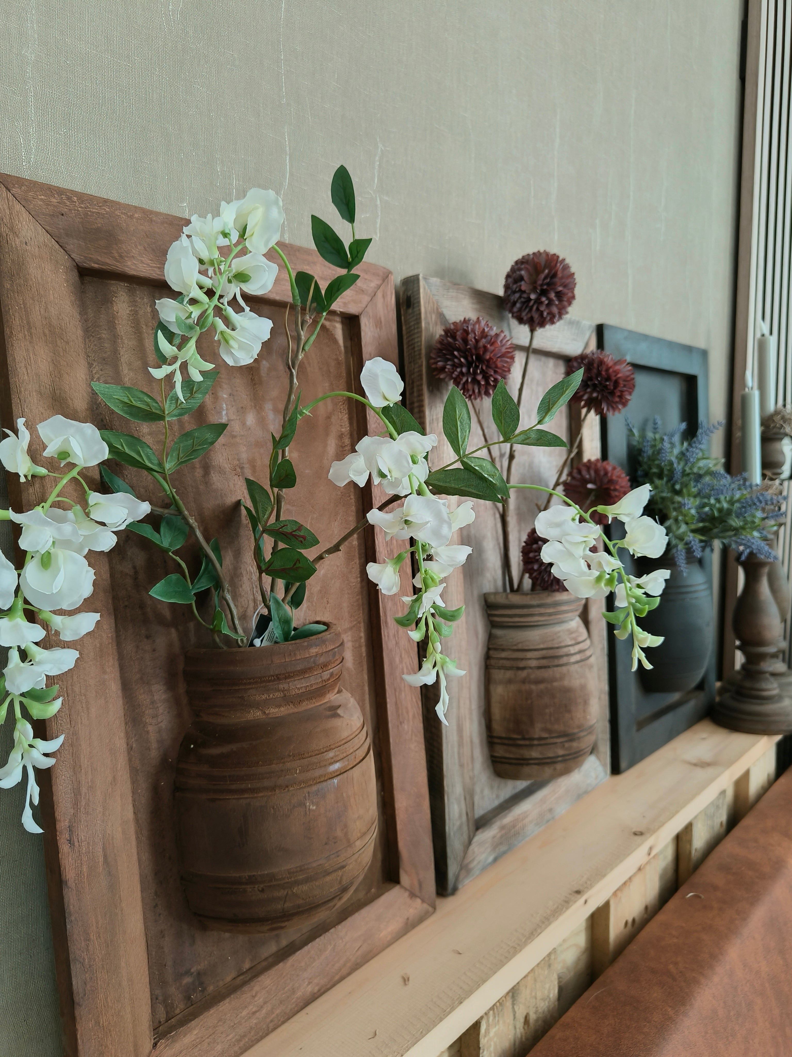Houten wandbord