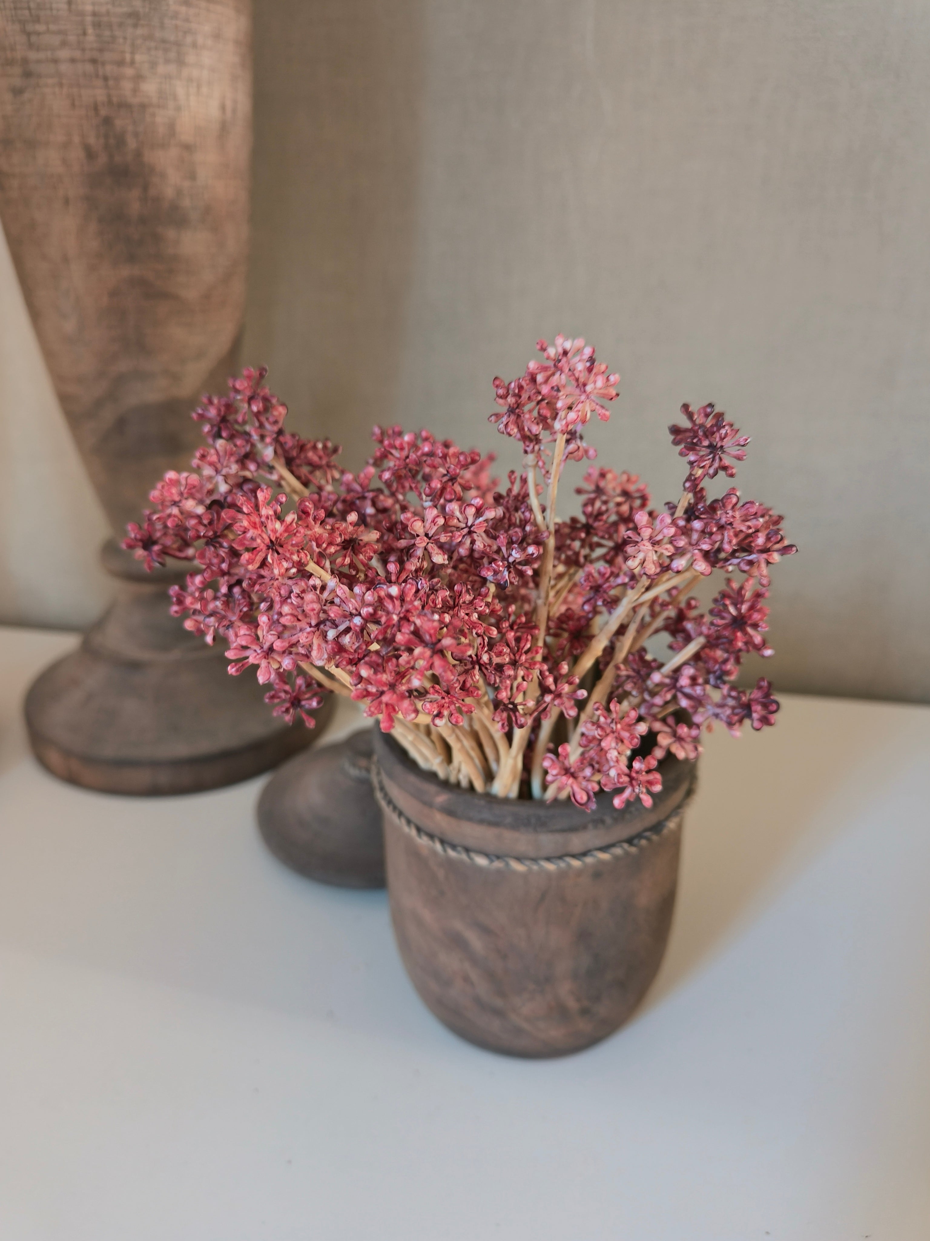 Kunst Skimmia roze