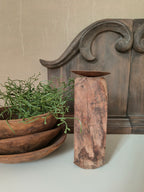Houten kandelaar