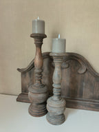 Houten kandelaar