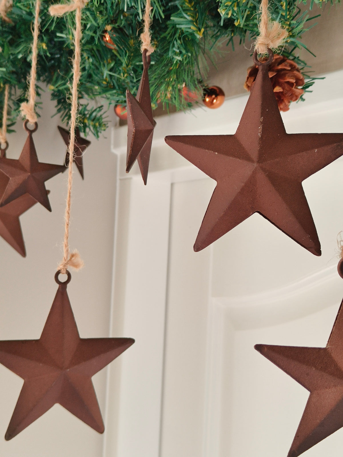 Metalen kerst slinger ster