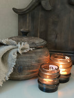 Houten pot met deksel