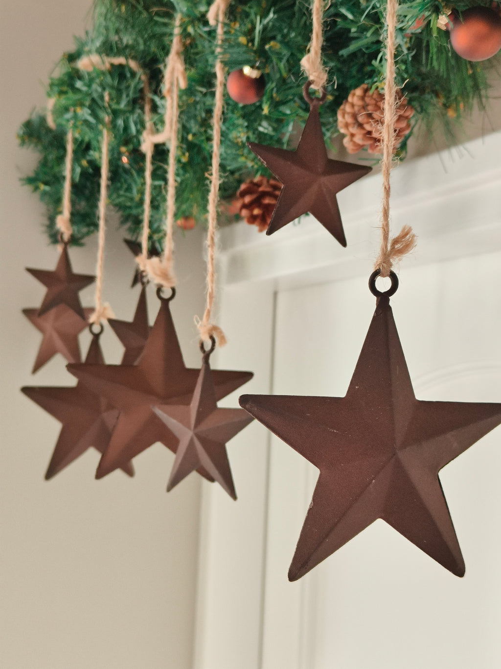 Metalen kerst slinger ster
