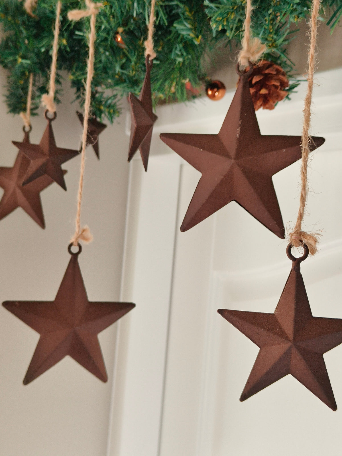 Metalen kerst slinger ster