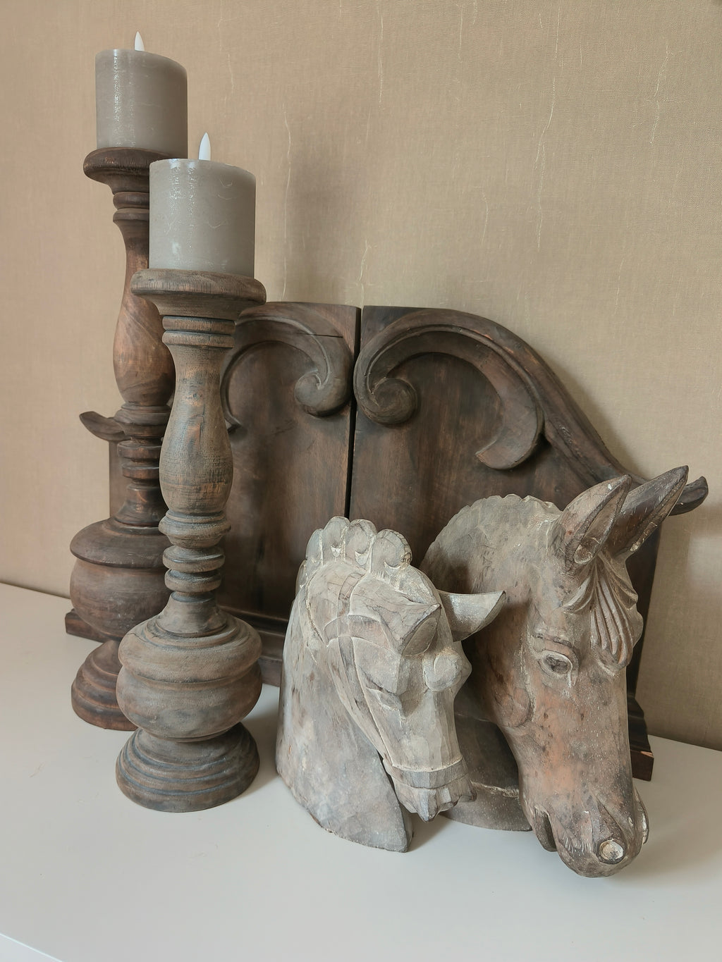Houten paardenhoofd