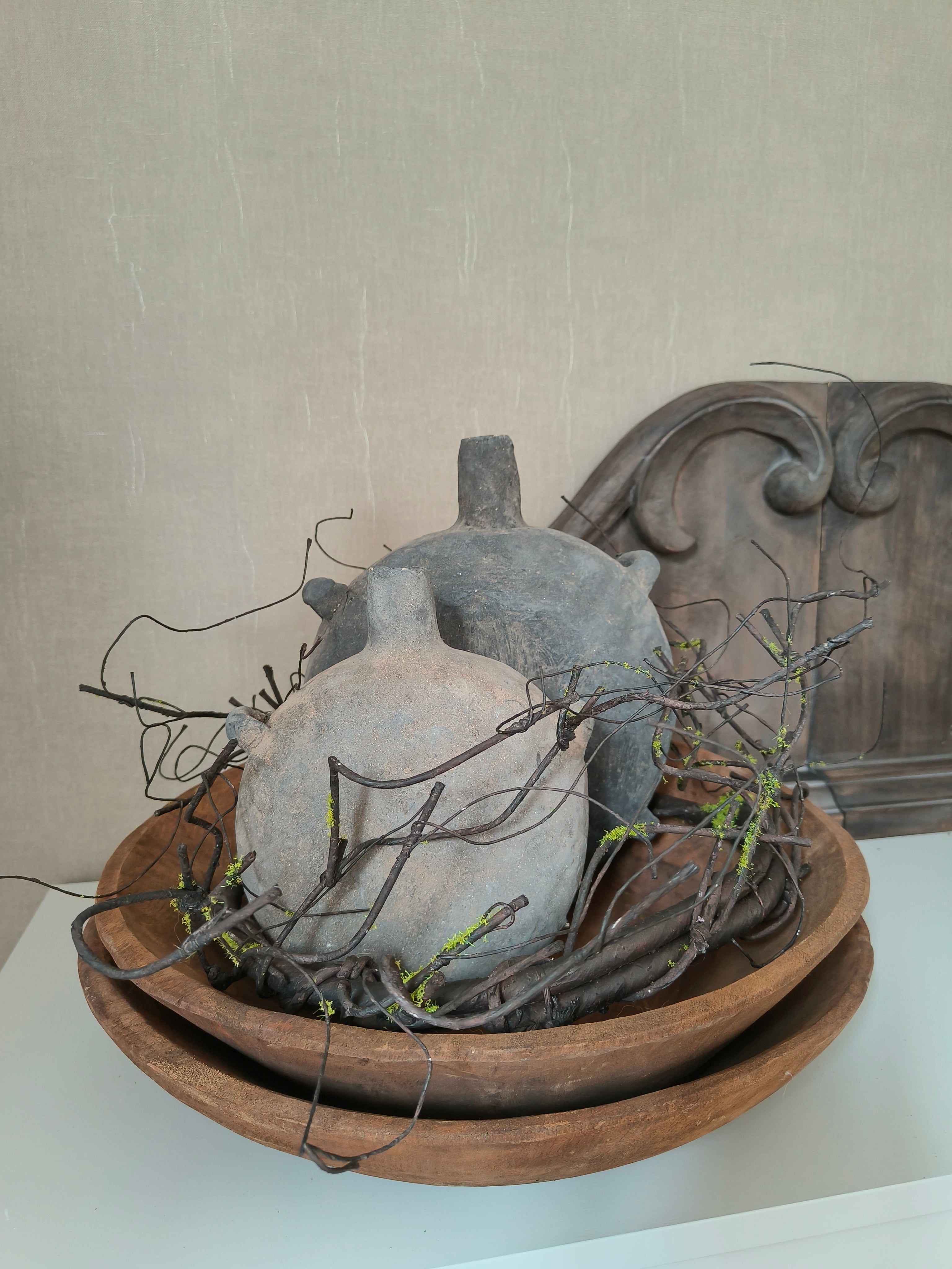 Unieke houten schaal