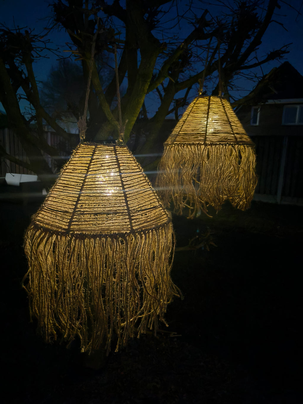 Solar lamp jute