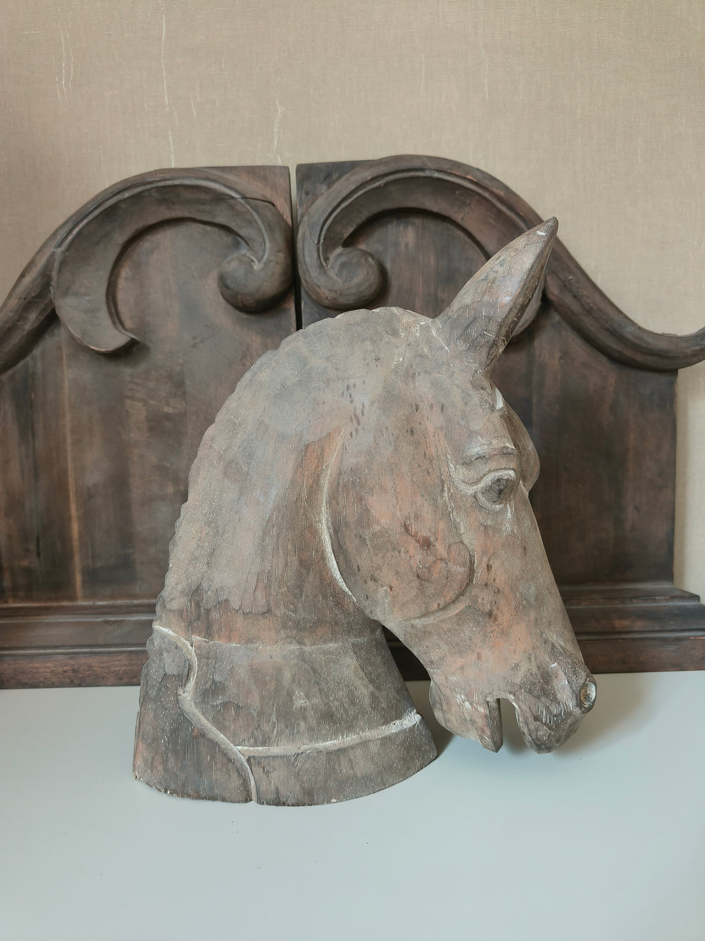 Houten paardenhoofd