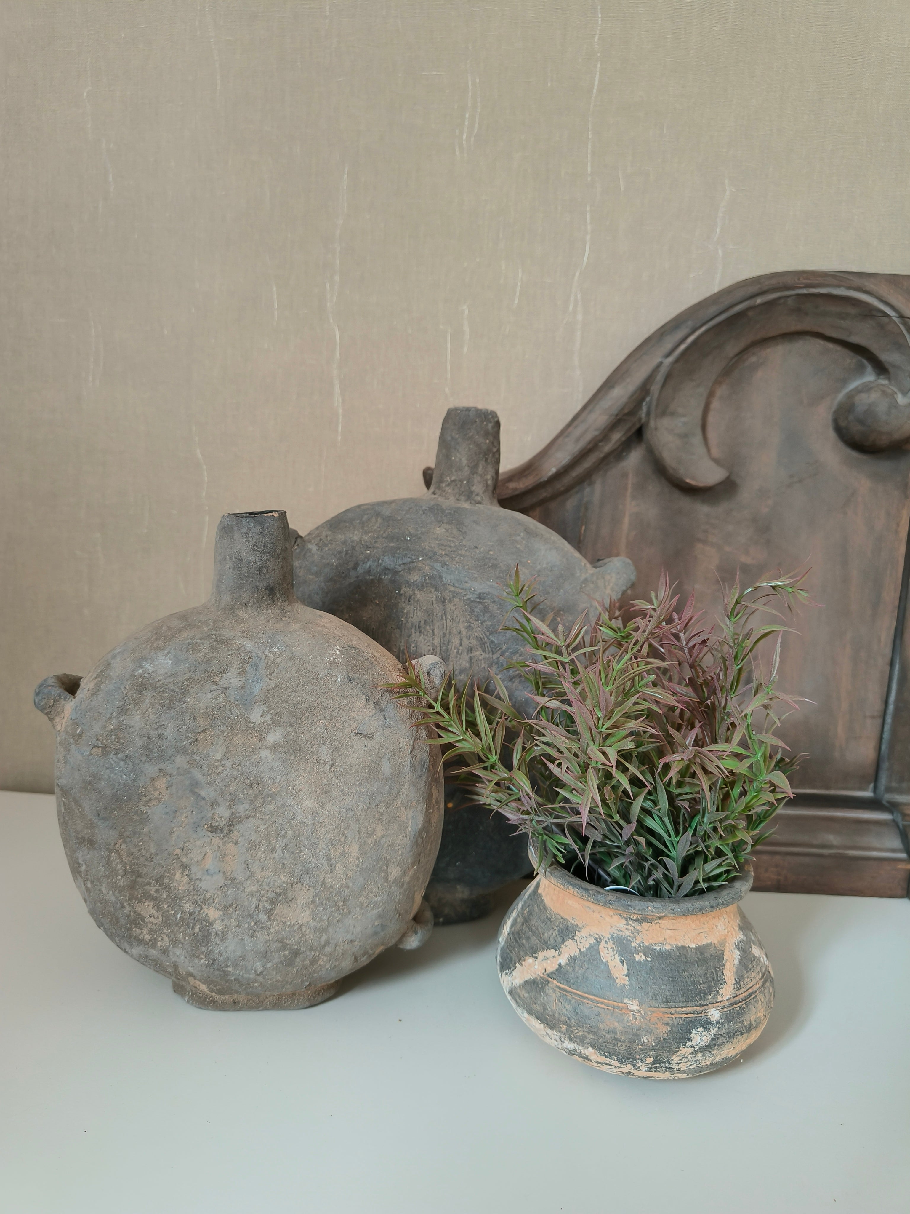 Oude Chinese leer pot