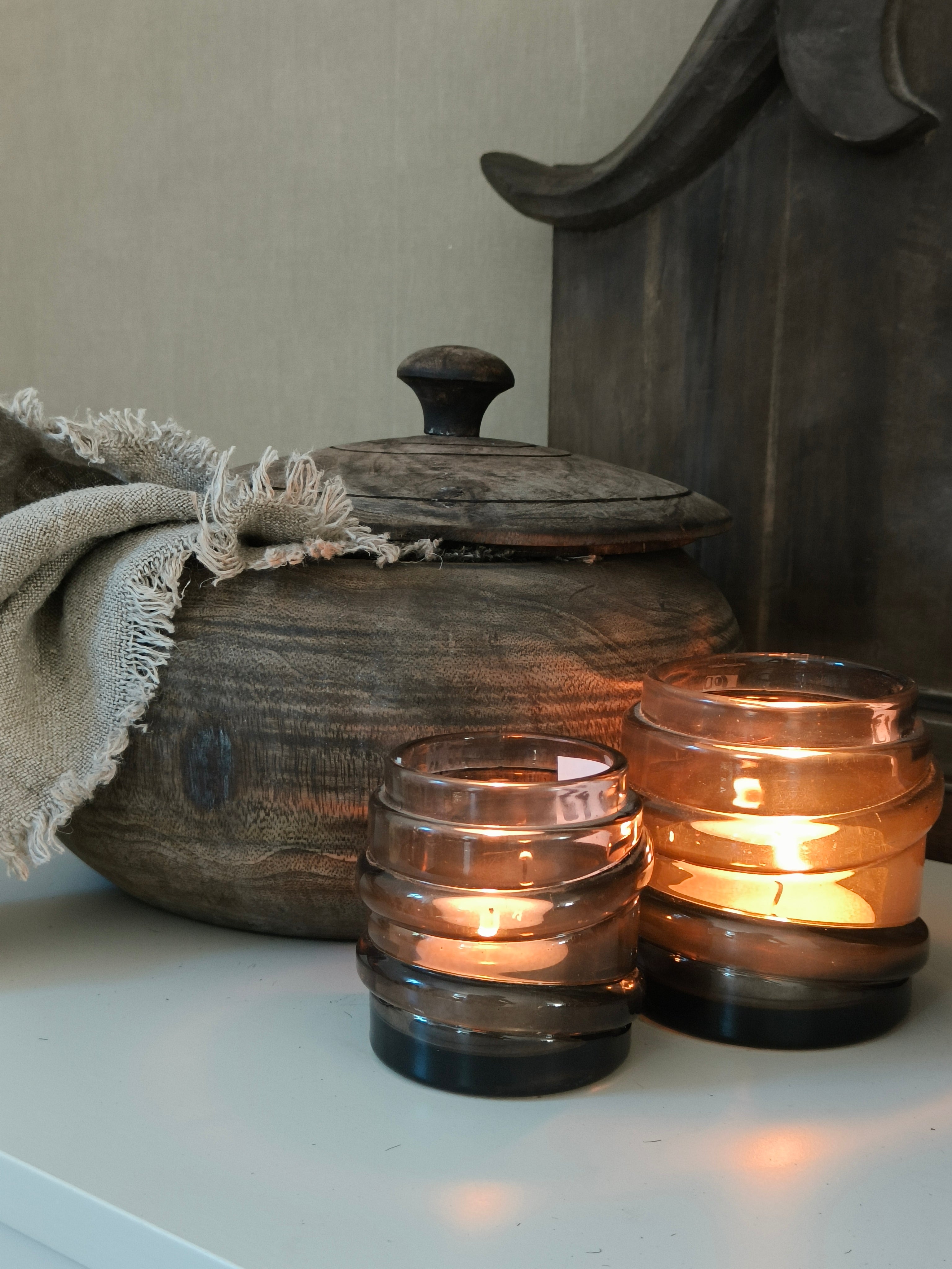 Waxine houder glas