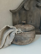 Houten pot met deksel