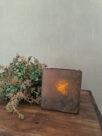 Windlicht roest vierkant